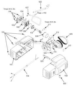 Page B Diagram and Parts List for CF2600 Type 0 Porter Cable Compressor
